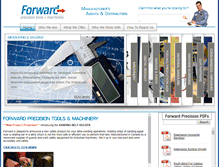Tablet Screenshot of forwardprecision.com